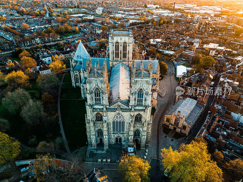 约克大教堂(大教堂和圣彼得在约克)，约克市，英国
