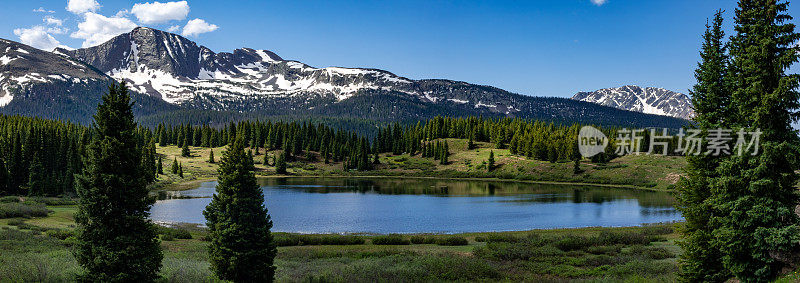 夏天的观点。科罗拉多州的圣胡安山脉。