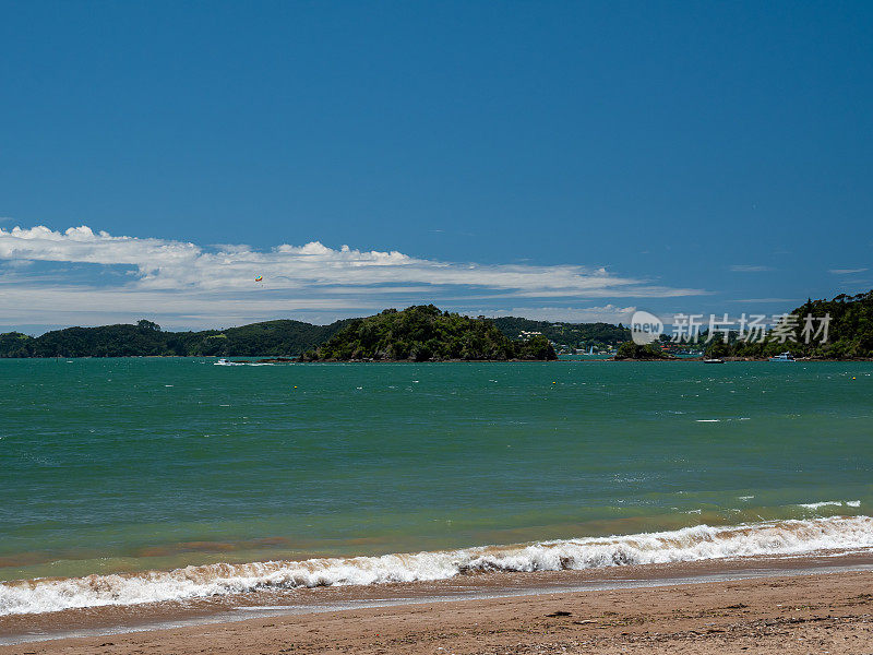 新西兰群岛湾海岸线