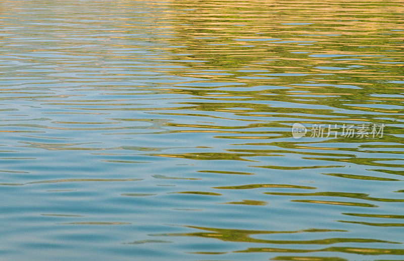 湖面上的水波纹的抽象照片
