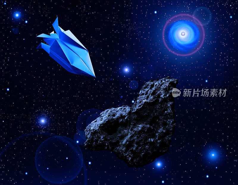 乘坐折纸飞船去小行星探险