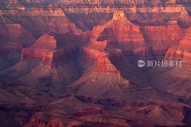 日落时分的美国亚利桑那州大峡谷