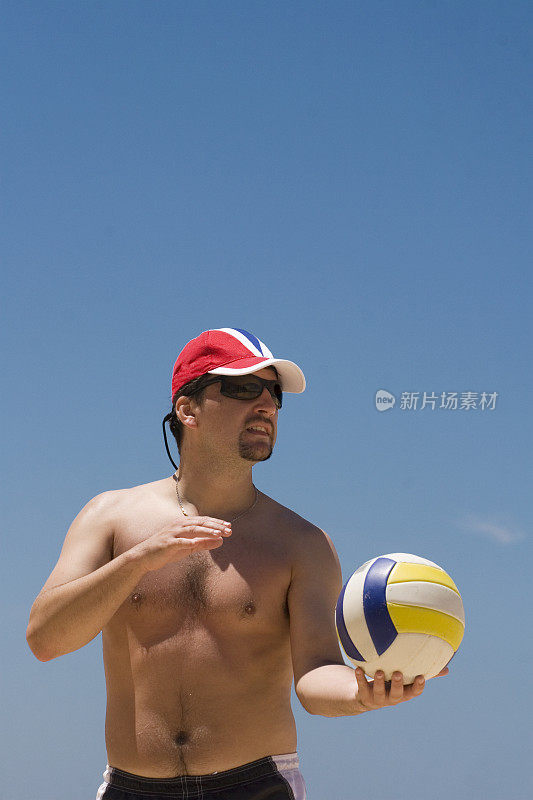 沙滩排球发球