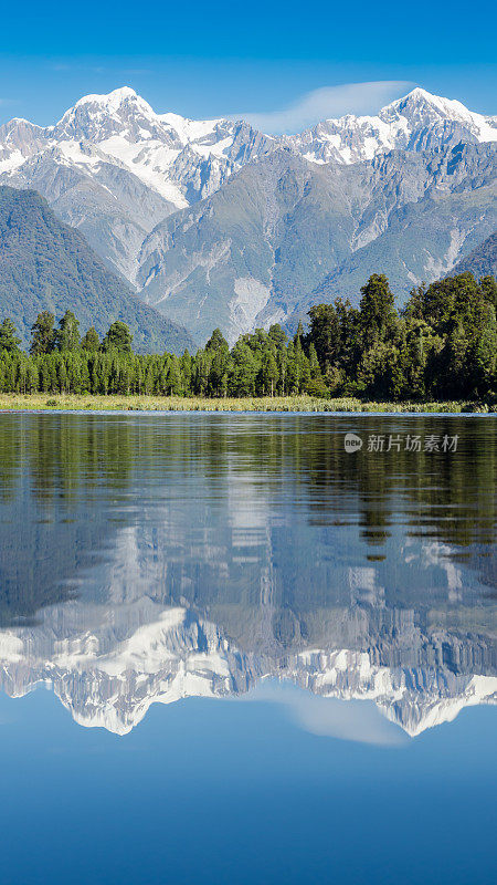 马西森湖全景，新西兰