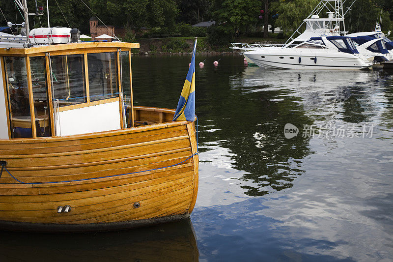 帆船在斯德哥尔摩