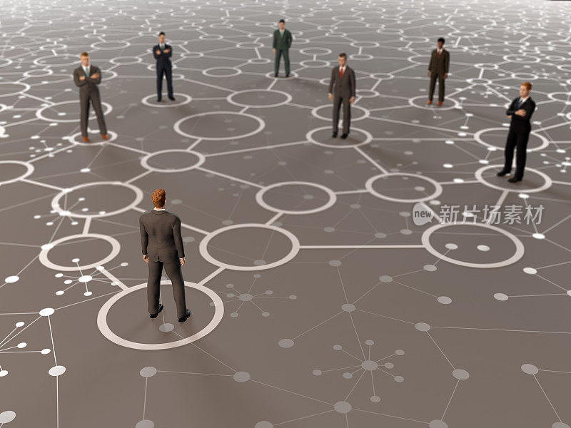 建立商业网络:商人结识新的潜在合作伙伴