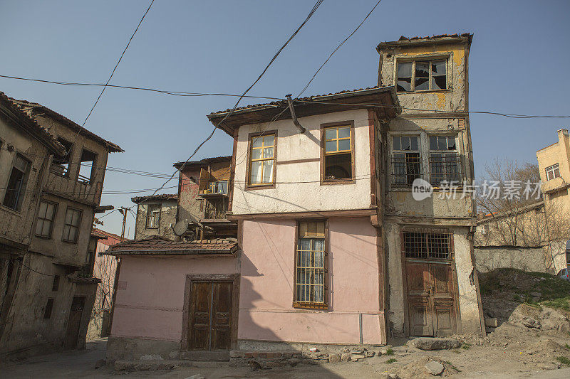 土耳其安卡拉的古老传统奥斯曼时代的房子