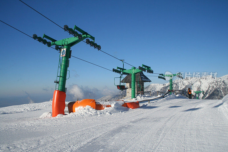 滑雪缆车