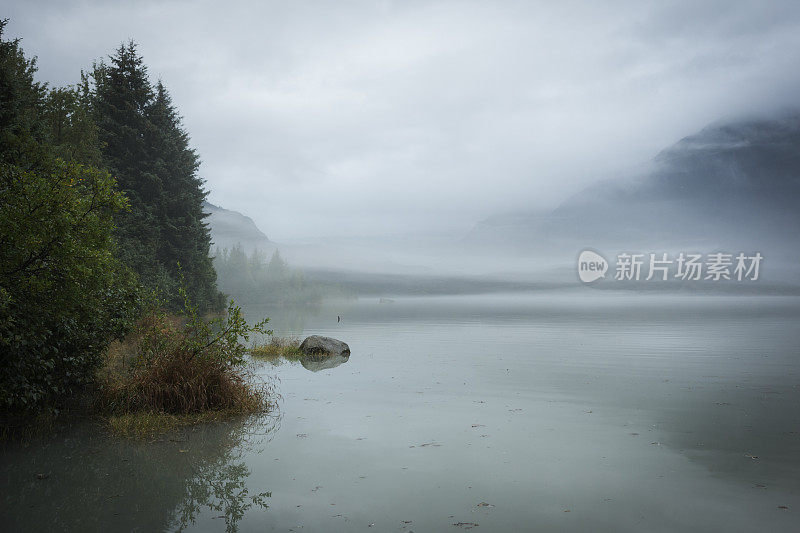 朱诺宁静的门登霍尔湖