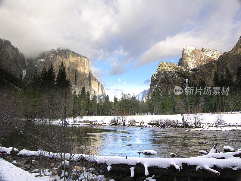 约塞米蒂风景-默塞德河景色