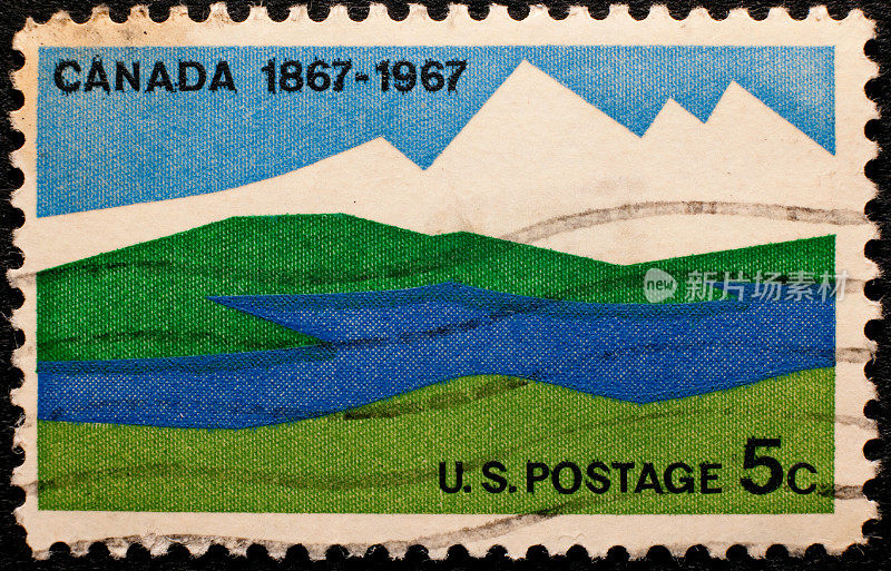 邮票庆祝加拿大百周年