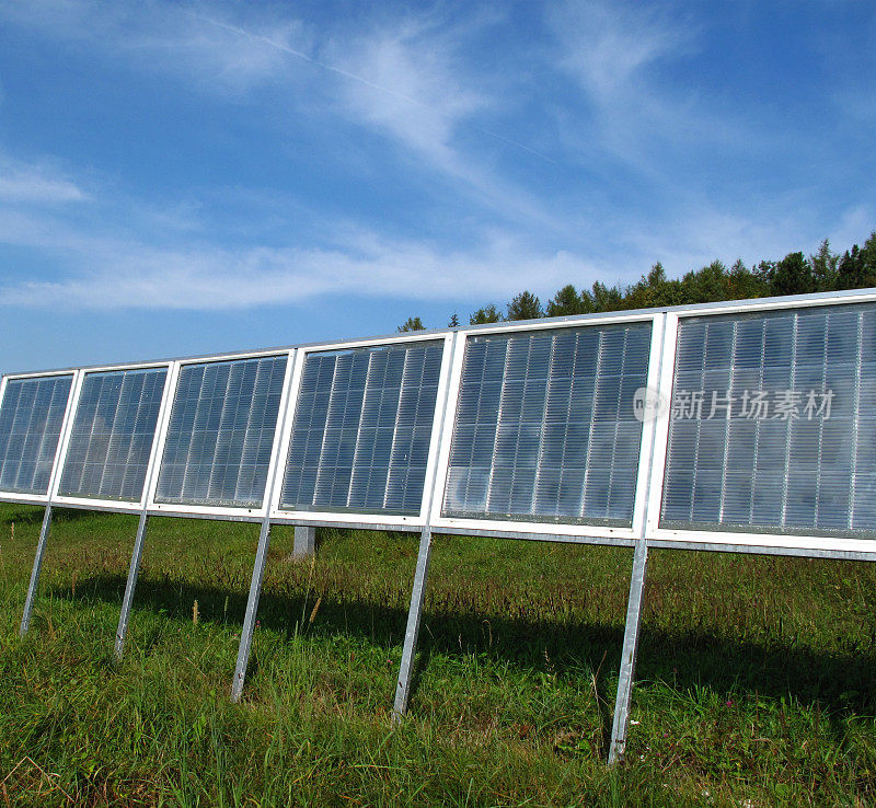 自然界中的太阳能电池板