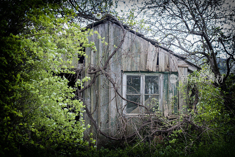 过时的乡村小屋