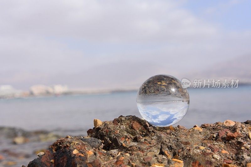 水晶球，红海，埃拉特，以色列