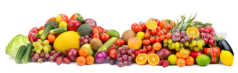 大量收集健康水果、蔬菜、浆果