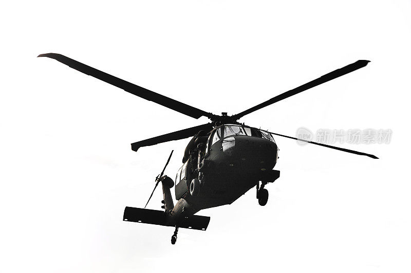 西科斯基UH-60军用直升机飞行中
