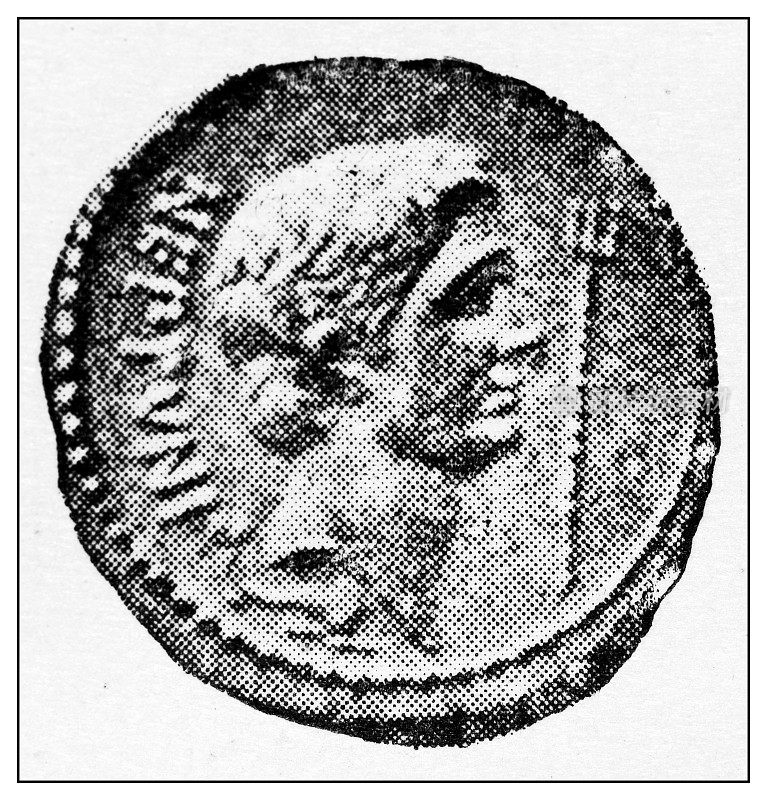 经典肖像图集-罗马:庞培斯的硬币