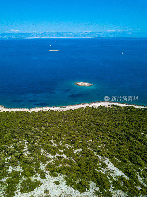 海岸线鸟瞰图