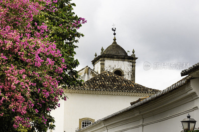 巴西里约热内卢的圣丽塔教堂。帕拉蒂是葡萄牙殖民地和巴西帝国的自治市