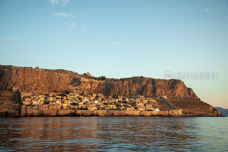 希腊伯罗奔尼撒半岛的Monemvasia