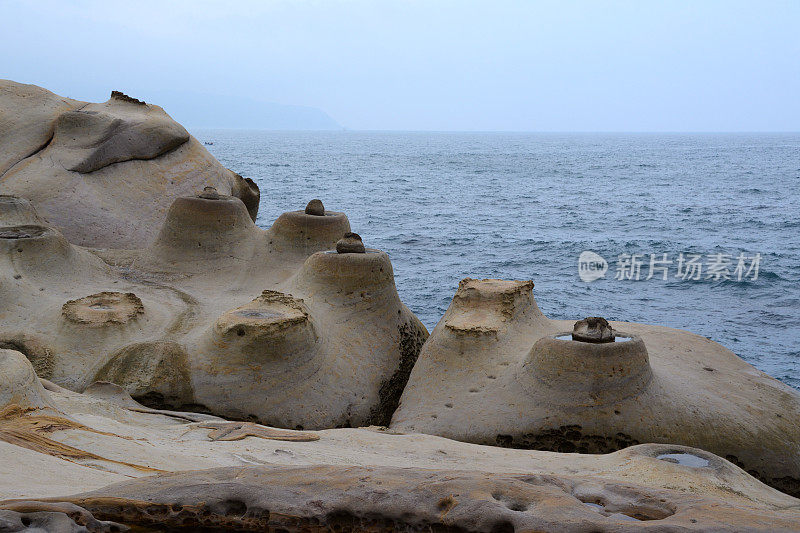 台湾野柳地质公园的海烛石