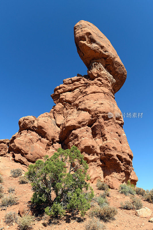 岩石在拱门国家公园，犹他州，美国