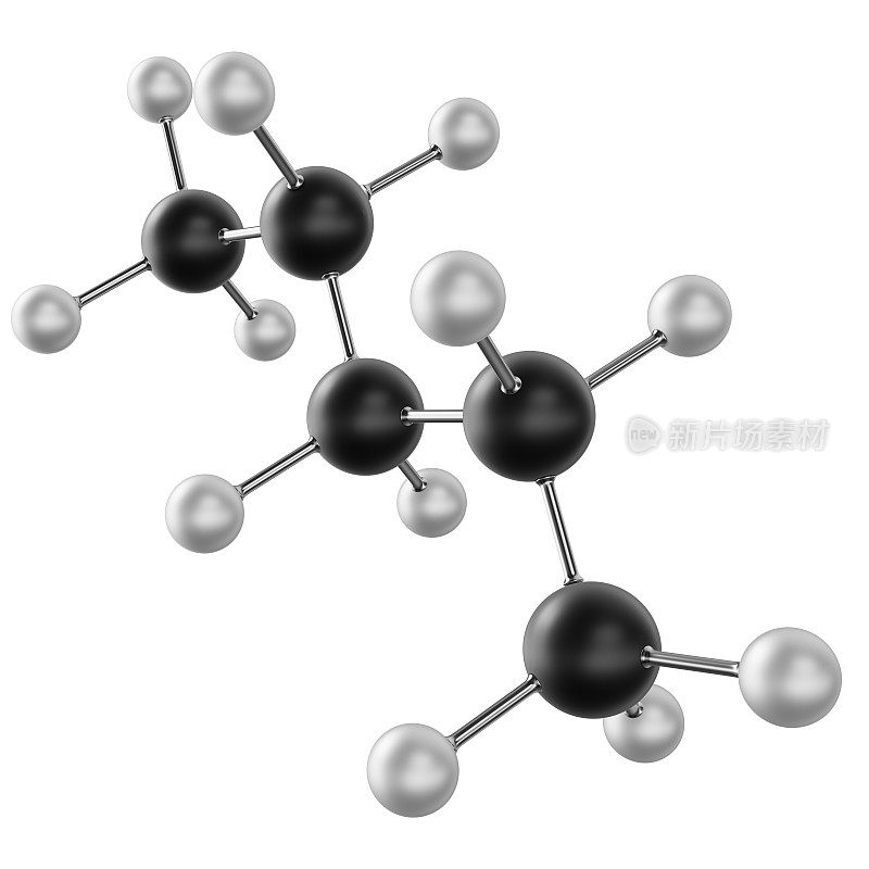 戊烷分子C10H22