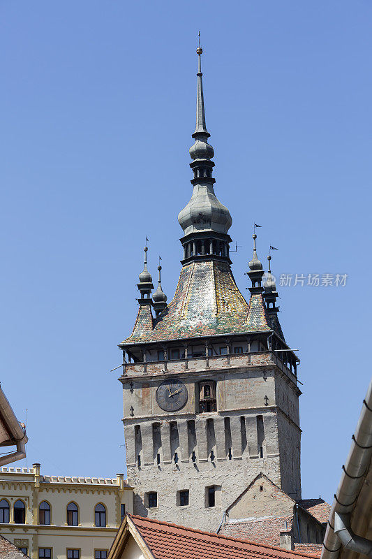 罗马尼亚特兰西瓦尼亚Sighisoara的钟楼