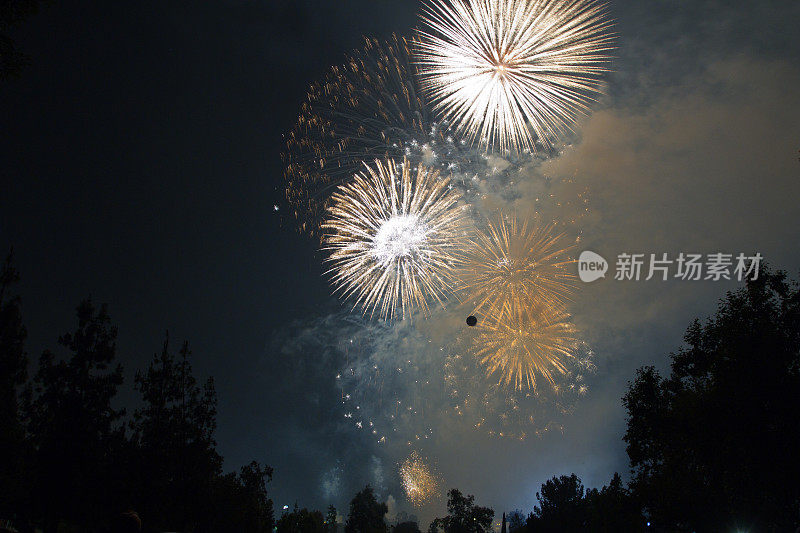 7月4日的烟花庆典，圣诞节和新年