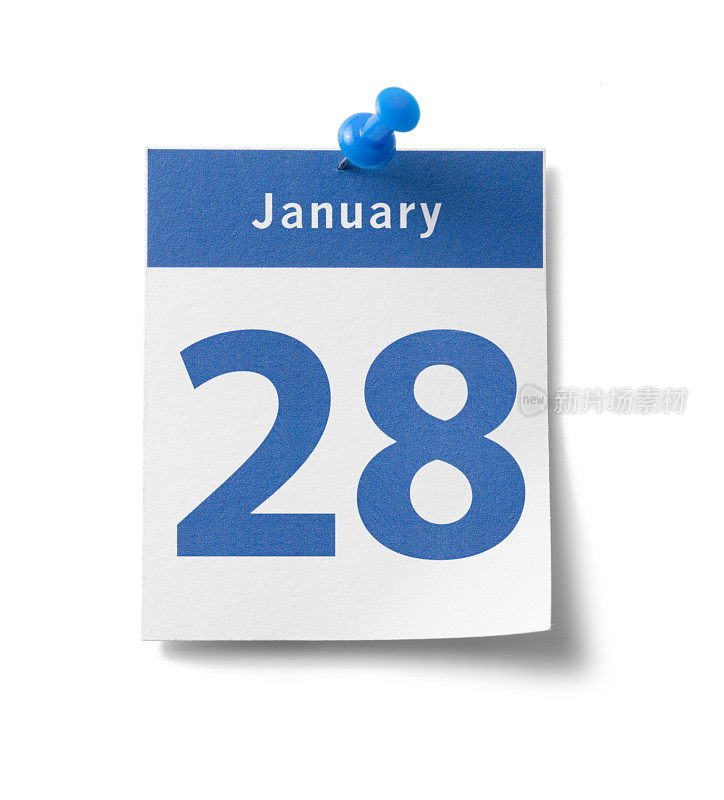 1月28日的日历