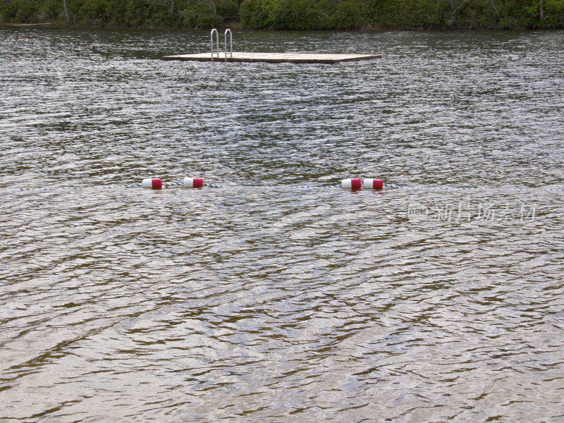 安全漂浮线浮标漂浮游泳边界湖筏