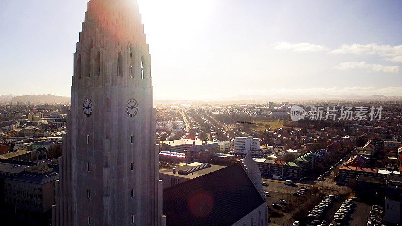 冰岛雷克雅未克的Hallgrimskirkja大教堂