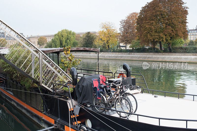 自行车游艇，巴黎，塞纳河