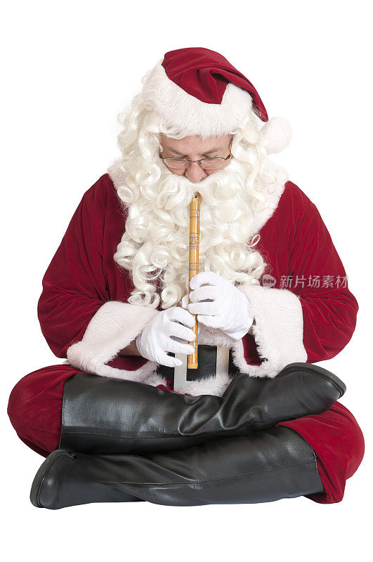 圣诞老人演奏竖笛-音乐系列