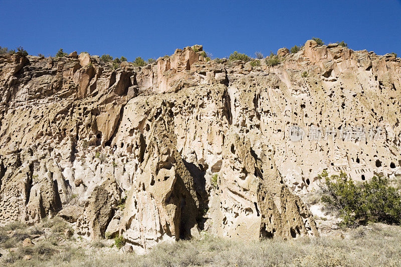 悬崖在Bandelier