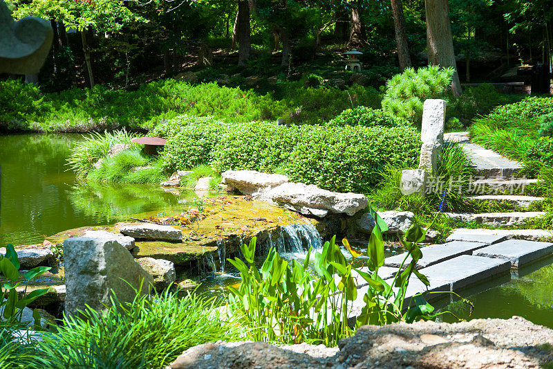 恬静花园加池塘