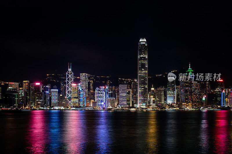 香港中环的夜景