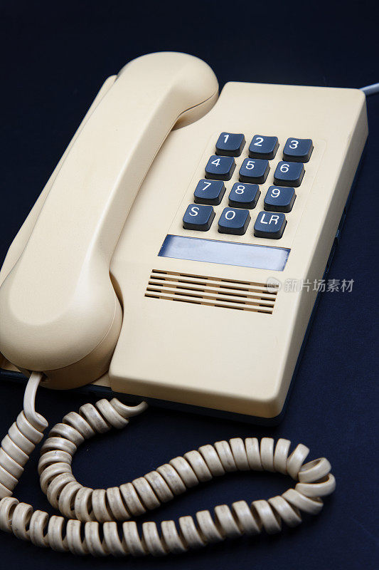 复古的英国按钮电话大约1988年