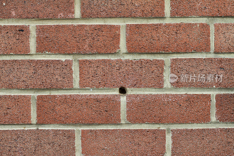 旧砖墙纹理带洞