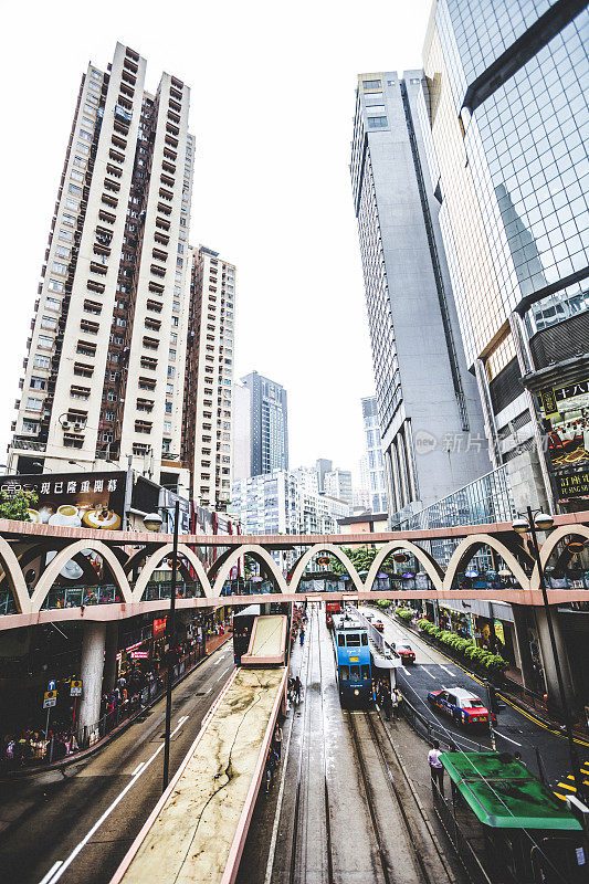 香港的街道。