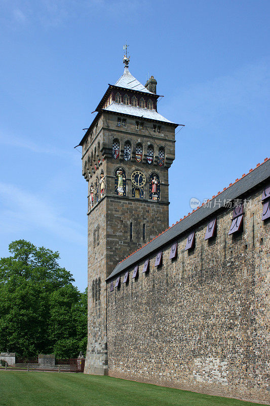 卡迪夫城堡的钟楼