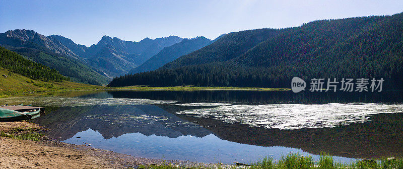 松湖韦尔科罗拉多州夏季山风景秀丽景观