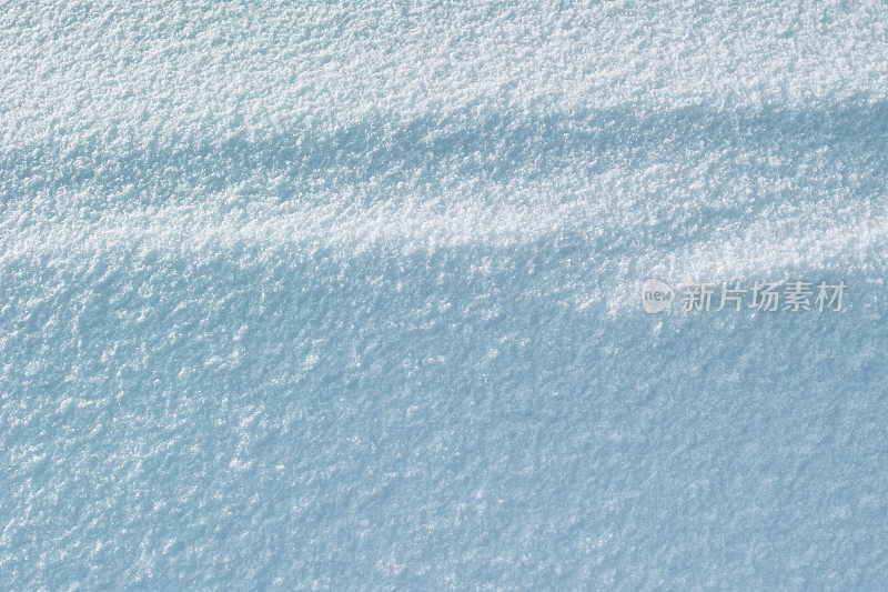 新雪的特写纹理