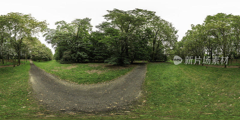 一个公园的夏末午后(360度全景)