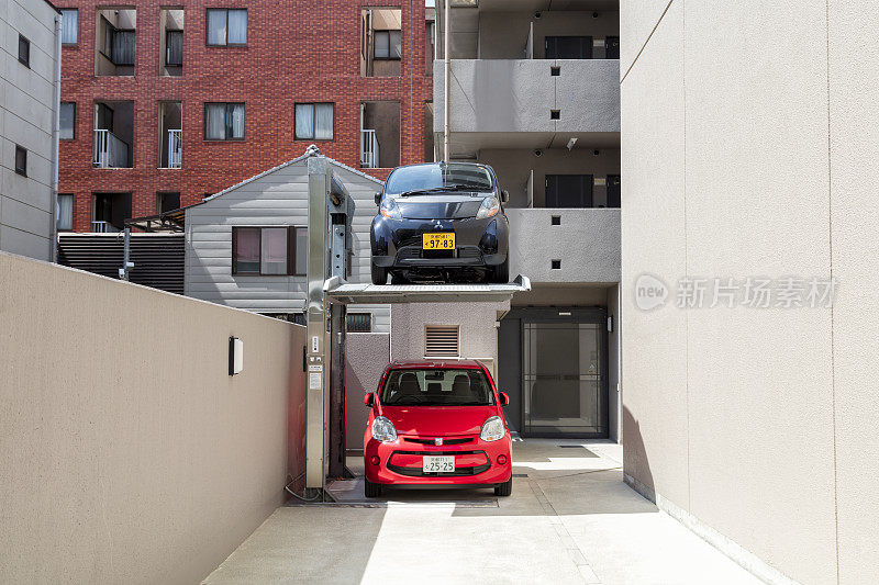 日本京都双层堆叠停车系统