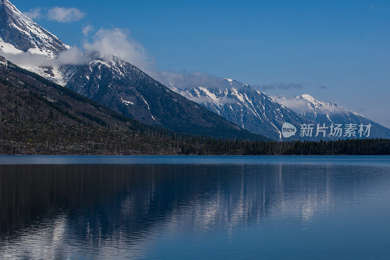 风景优美的珍妮湖和提顿山脉