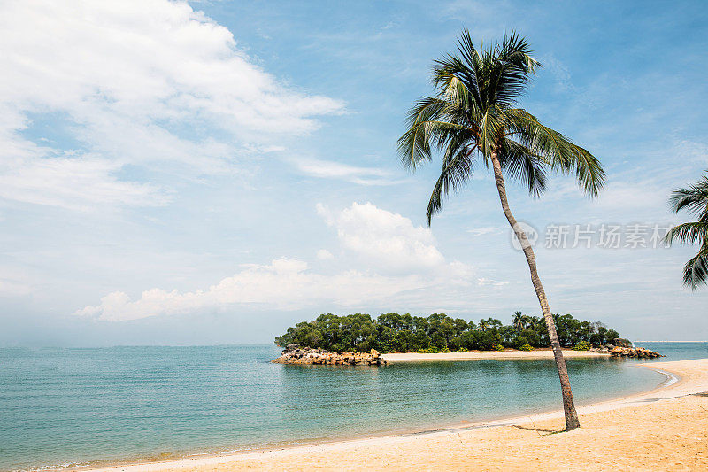 新加坡圣淘沙岛海滩