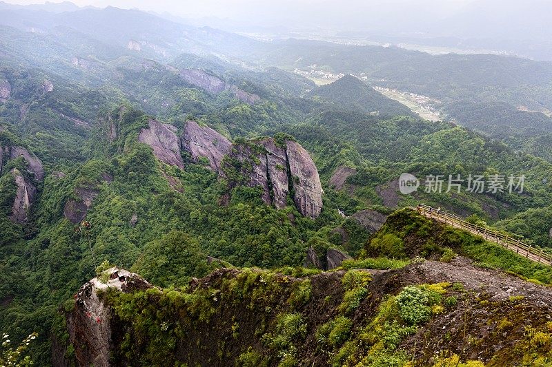 丹霞崩塌地貌(岩壁)