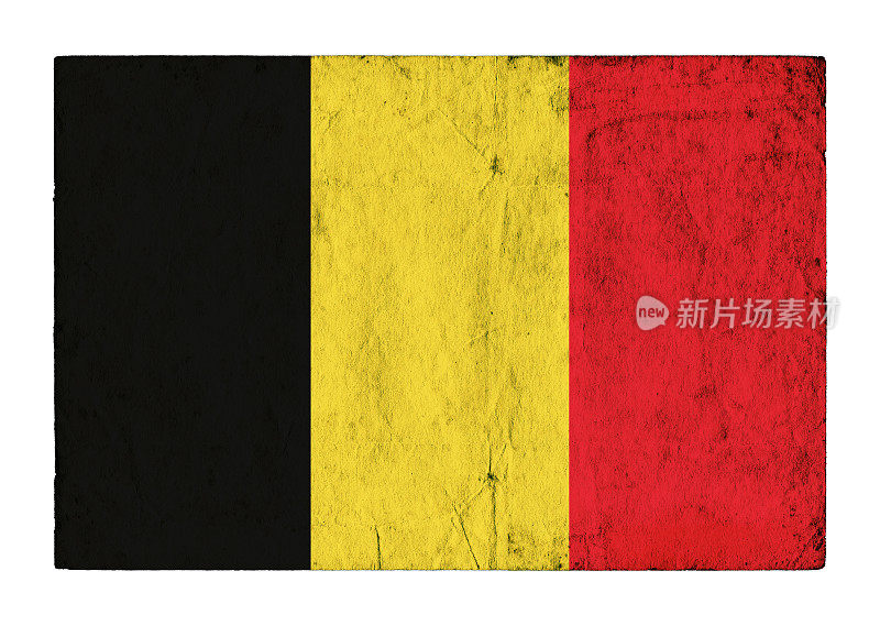 比利时垃圾旗背景孤立