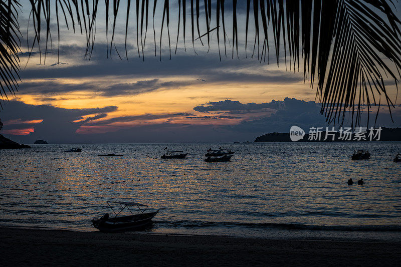 海滩上的日落